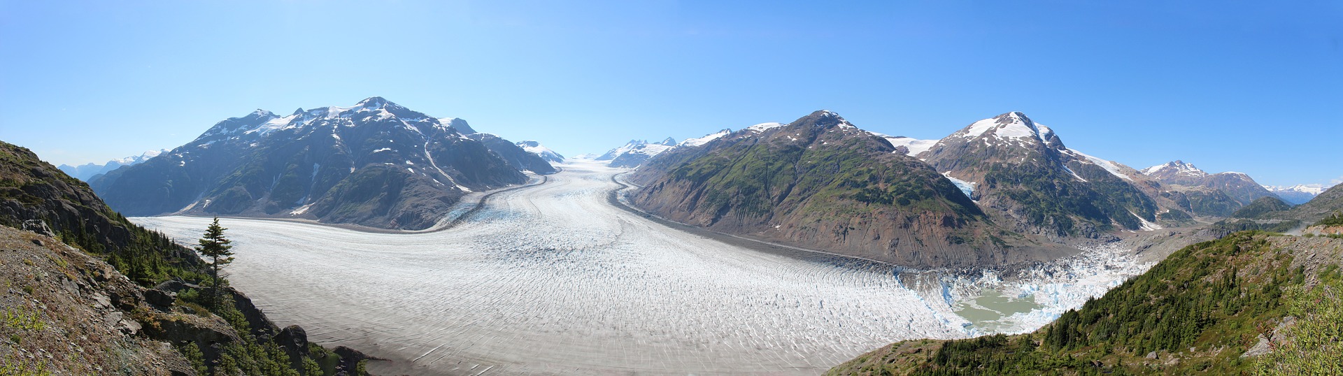Alaska salmon-glacier
