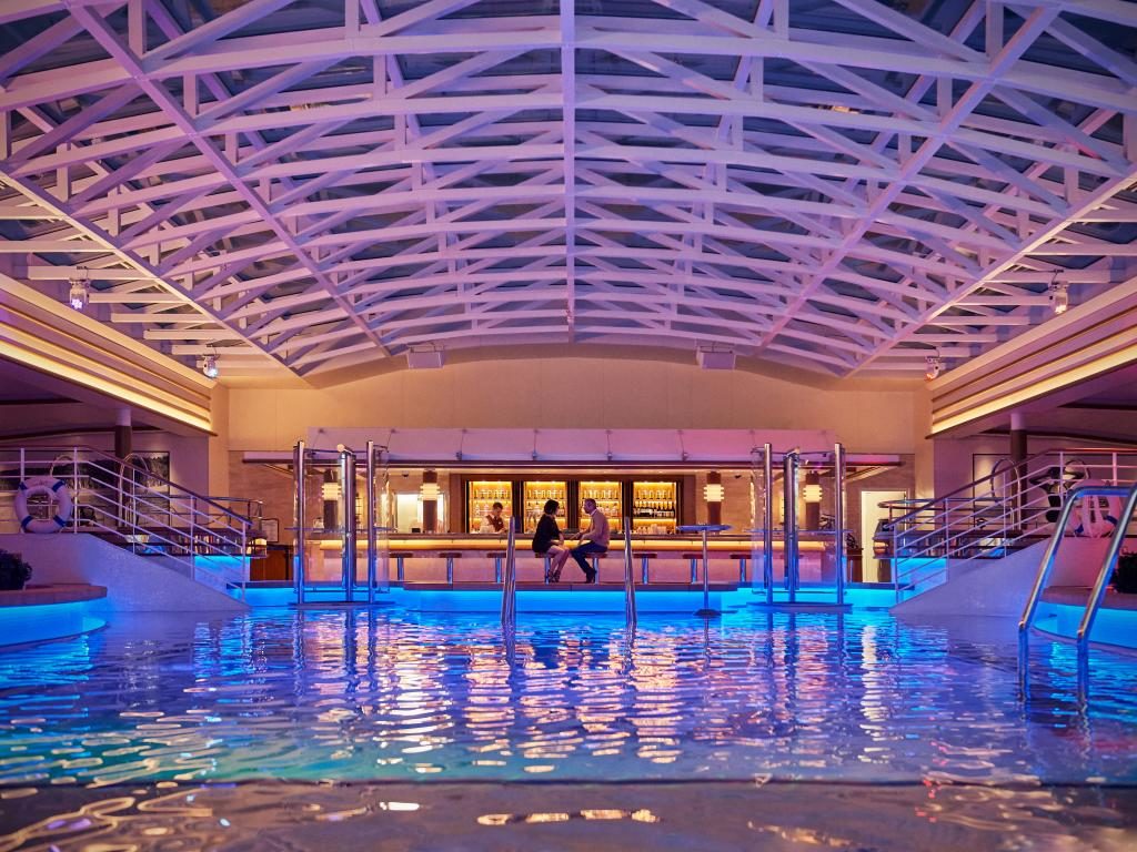 PCL Majestic Pool at night