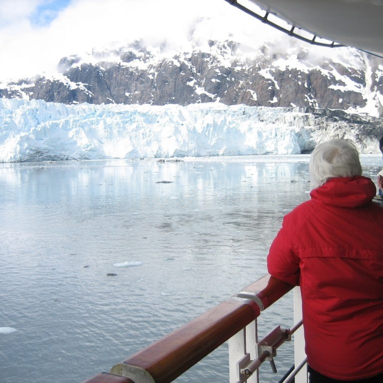 Alaska Glacier Bay Cruise ship rail